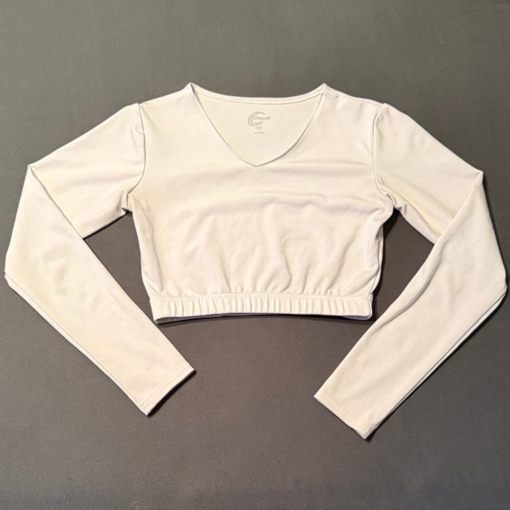 Chassé White Undersleeve Crop Top